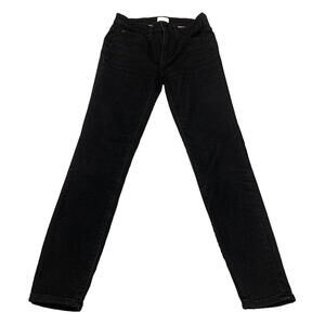 J.Crew Women Size 27 High Rise Skinny Jeans Black  Stretch